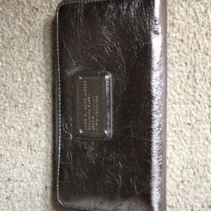 Marc Jacobs Metallic Zip Around Continental Wallet